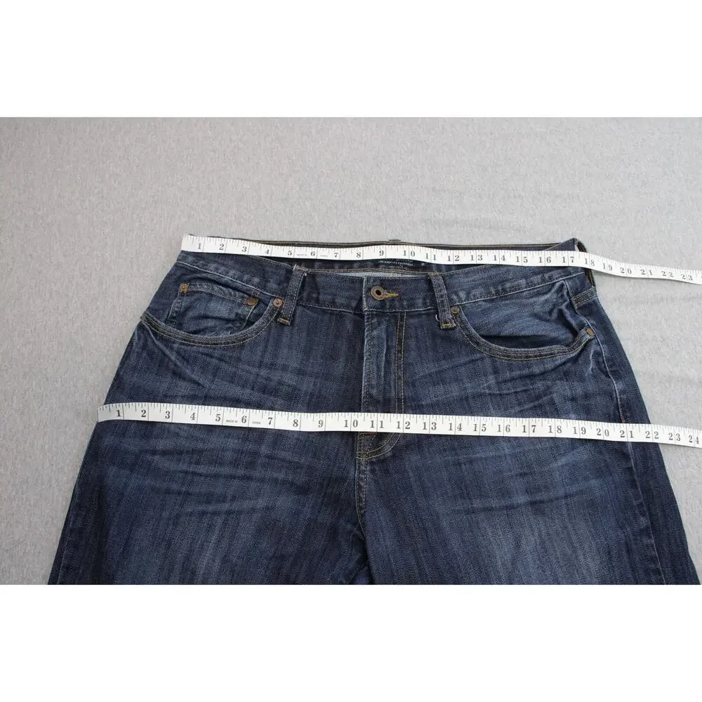 Lucky Brand Jeans Mens 34 x 30 Blue Cotton Blend Stretch 221 Original Straight
